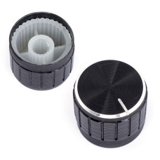 Ручка для потенциометра AL-PK 21-17 black Ручка для потенциометра AL-PK 21-17 black