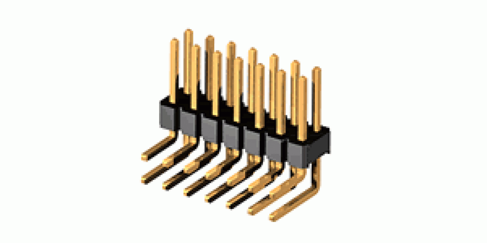 PLD-80R (CH81802H200, ZL212-80KG) (штирі на плату, 2х40, кутові, 2,54мм)