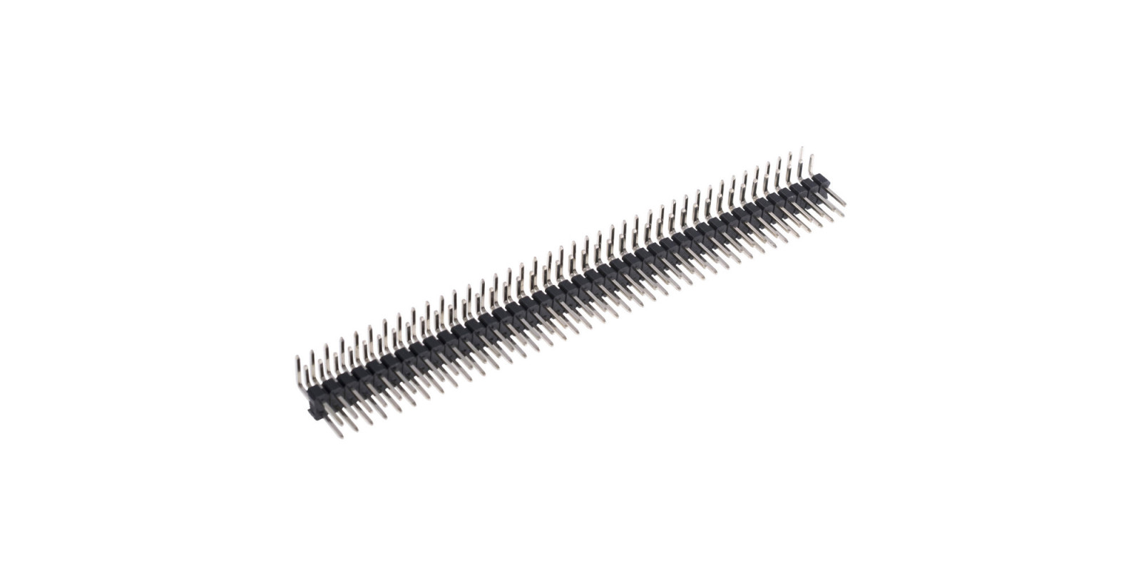 PLD-80R (KLS1-207-2-80-R) (штирі на плату, 2х40, кутові, 2,54мм)