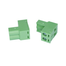 Клемник 2EDGK-5.0-02P-14-00A(H) 2конт., зелений, шліц (Degson)