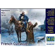 Французский кирасир, серия Наполеоновских войн. Фигуры в масштабе 1/32. MASTER BOX 3207 Французский кирасир, серия Наполеоновских войн. Фигуры в масштабе 1/32. MASTER BOX 3207