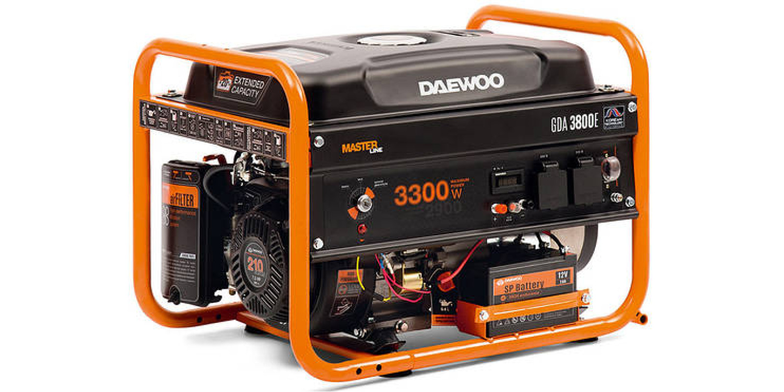 Бензиновий генератор Daewoo GDA 3800E (3,3 кВт., ел. стартер)