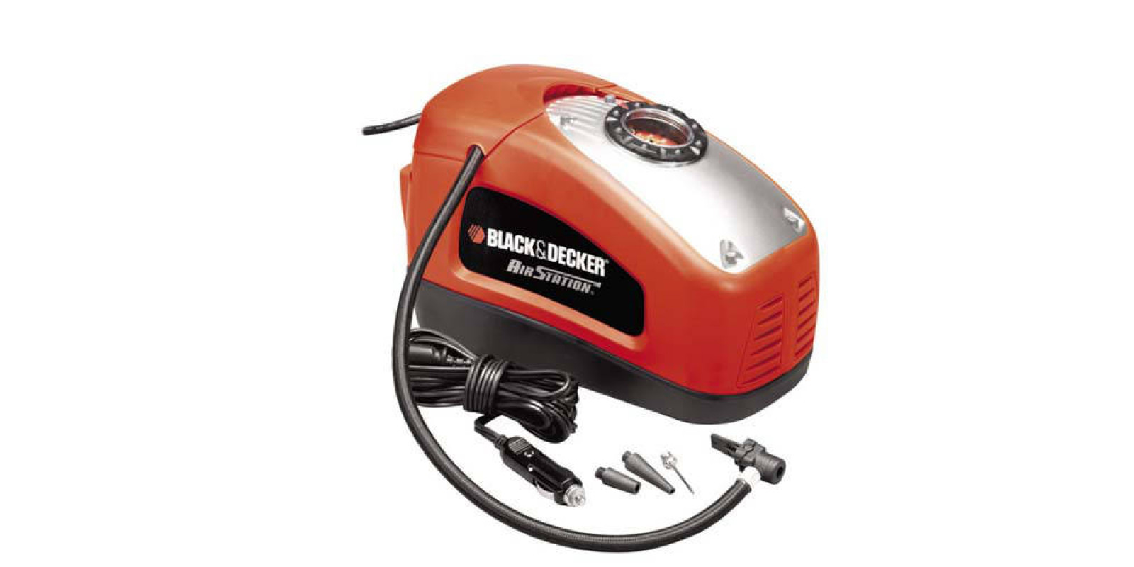 Компрессор автомобильный Black+Decker ASI300 (11 л/мин, сеть и прикуриватель) Компрессор автомобильный Black+Decker ASI300 (11 л/мин, сеть и прикуриватель)