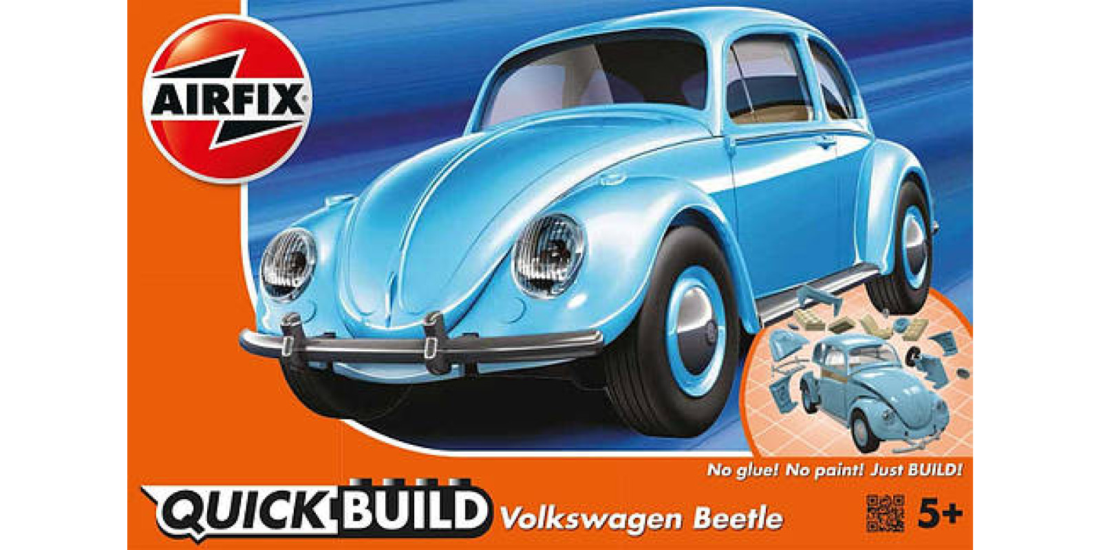 Автомобіль VW Beetle. ШВИДКИЙ ЗБІРКА БЕЗ КЛЕЮ. AIRFIX J6015