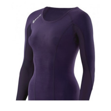 Футболка компрессионная женская с длинным рукавом (лонгслив) Skins DNAmic Blackberry (DA99060051015)