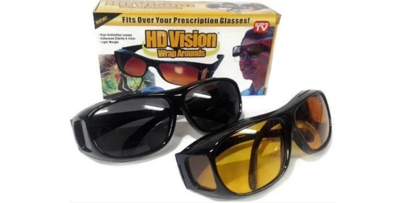 Комплект очков для водителей HD Vision Day & Night день ночь 2 в 1 (KG-10)