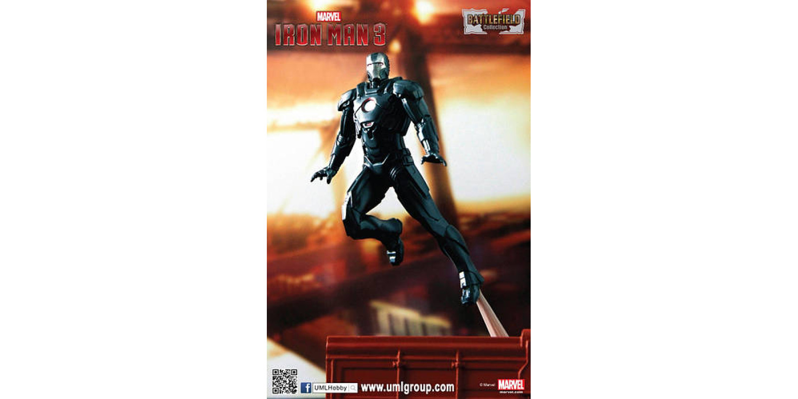 Prebuilt Model Iron Man 3 - Mark 16 - Black Stealth Suit 