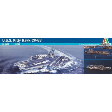 USS Kitty Hawk CV-63. Збірна модель авіаносця у масштабі 1/720. ITALERI 5522