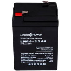 Акумуляторна батарея дитячого електромобіля LogicPower 6V 5.2Ah AGM