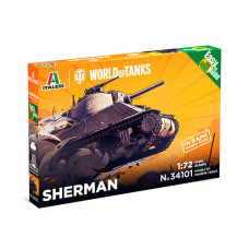 SHERMAN – World of Tanks. Збірна модель танка у масштабі 1/72. ITALERI 34101