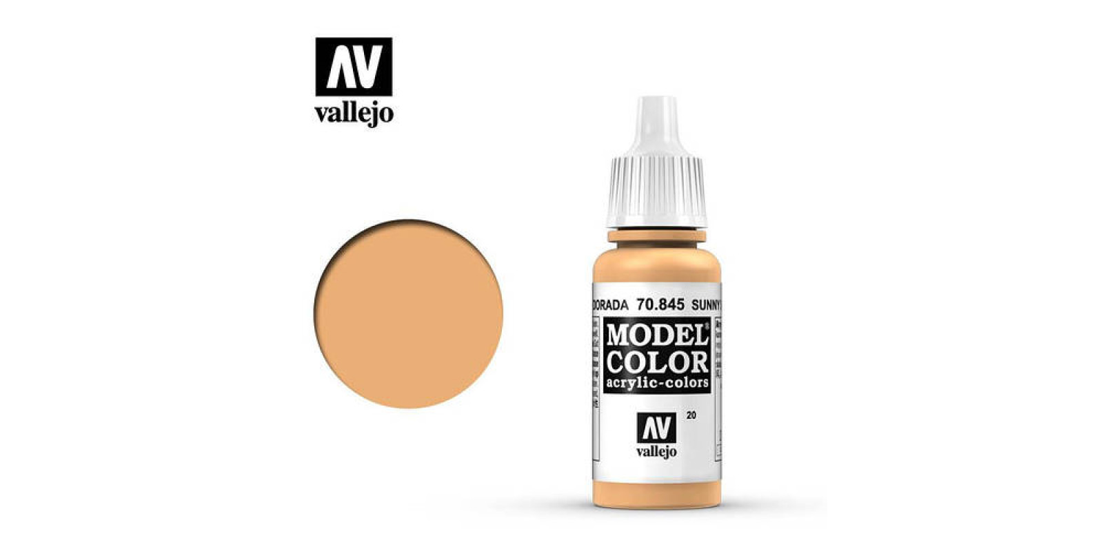 Оттенок загорелой кожи, 17 мл. VALLEJO MODEL COLOR 70845