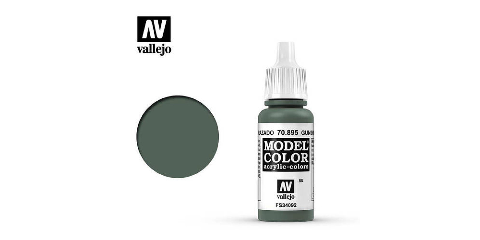 Зелений корабельний. Акрилова фарба водорозчинна. 17 мл. VALLEJO MODEL COLOR 70895