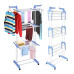  складная напольная сушилка для белья до 50 кг garment rack with wheels / многоярусная стойка для одежды сушилки для белья 49251 2