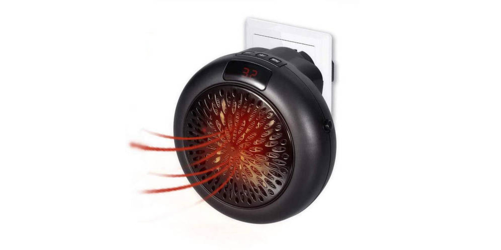 Портативный мини обогреватель 900W с терморегулятором и таймером Warm air blower / Тепловентилятор