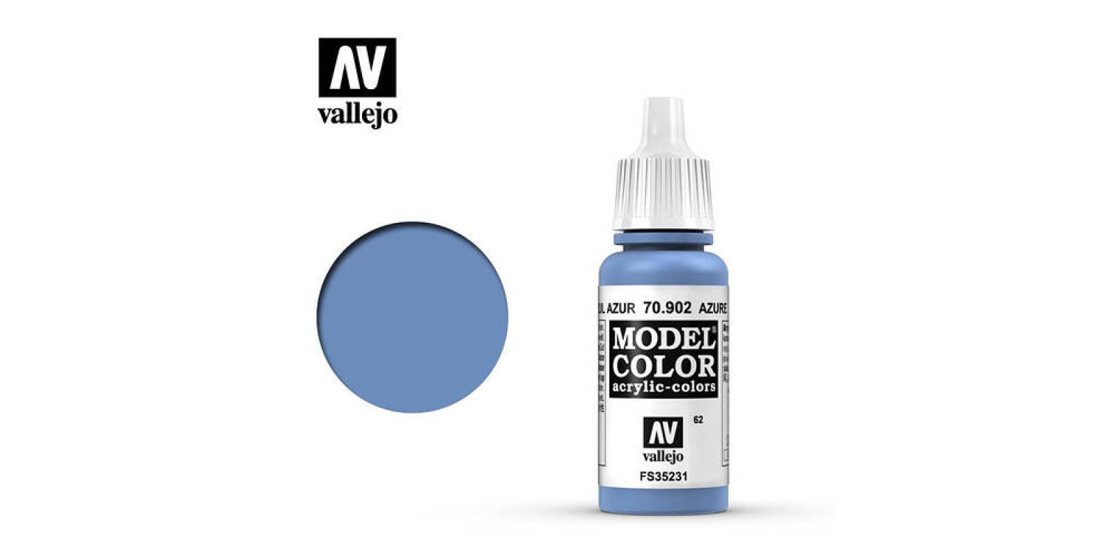 Краска для моделирования лазурь, 17 мл. VALLEJO MODEL COLOR 70902