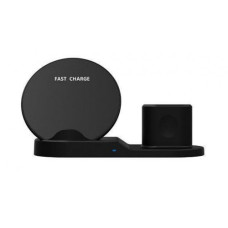 Док-станція Fast Charge 3 в 1 для бездротової зарядки (смартфону, смарт годинника, навушників в кейсі) (KG-834) Док-станція Fast Charge 3 в 1 для бездротової зарядки (смартфону, смарт годинника, навушників в кейсі) (KG-834)