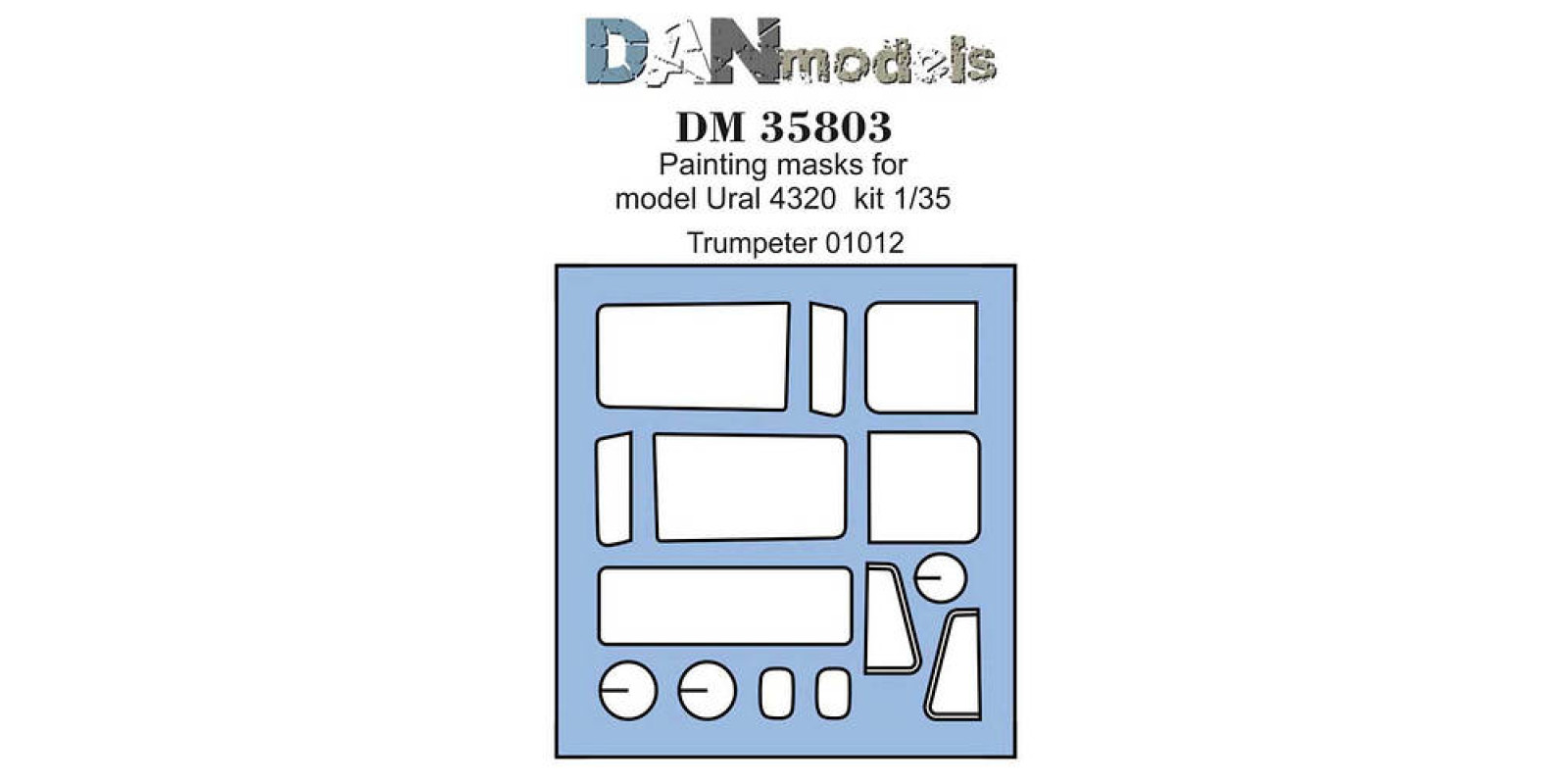 Покрасочные маски для Урал-4320.1/35 DANmodels DM 35803