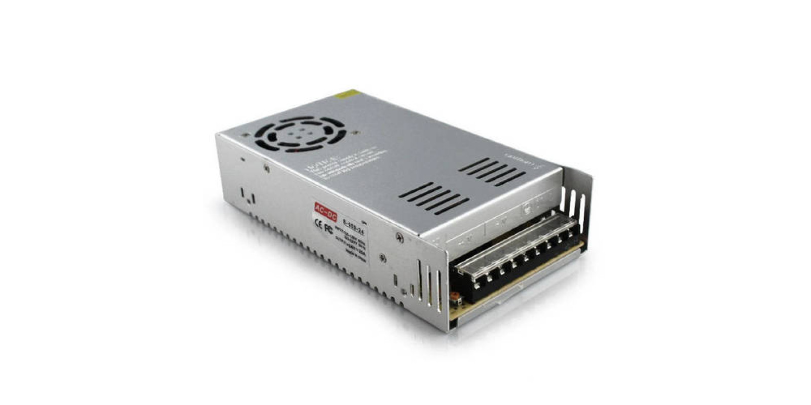 Блок питания адаптер 24V 20A S-500-24 Metall 7432 серый