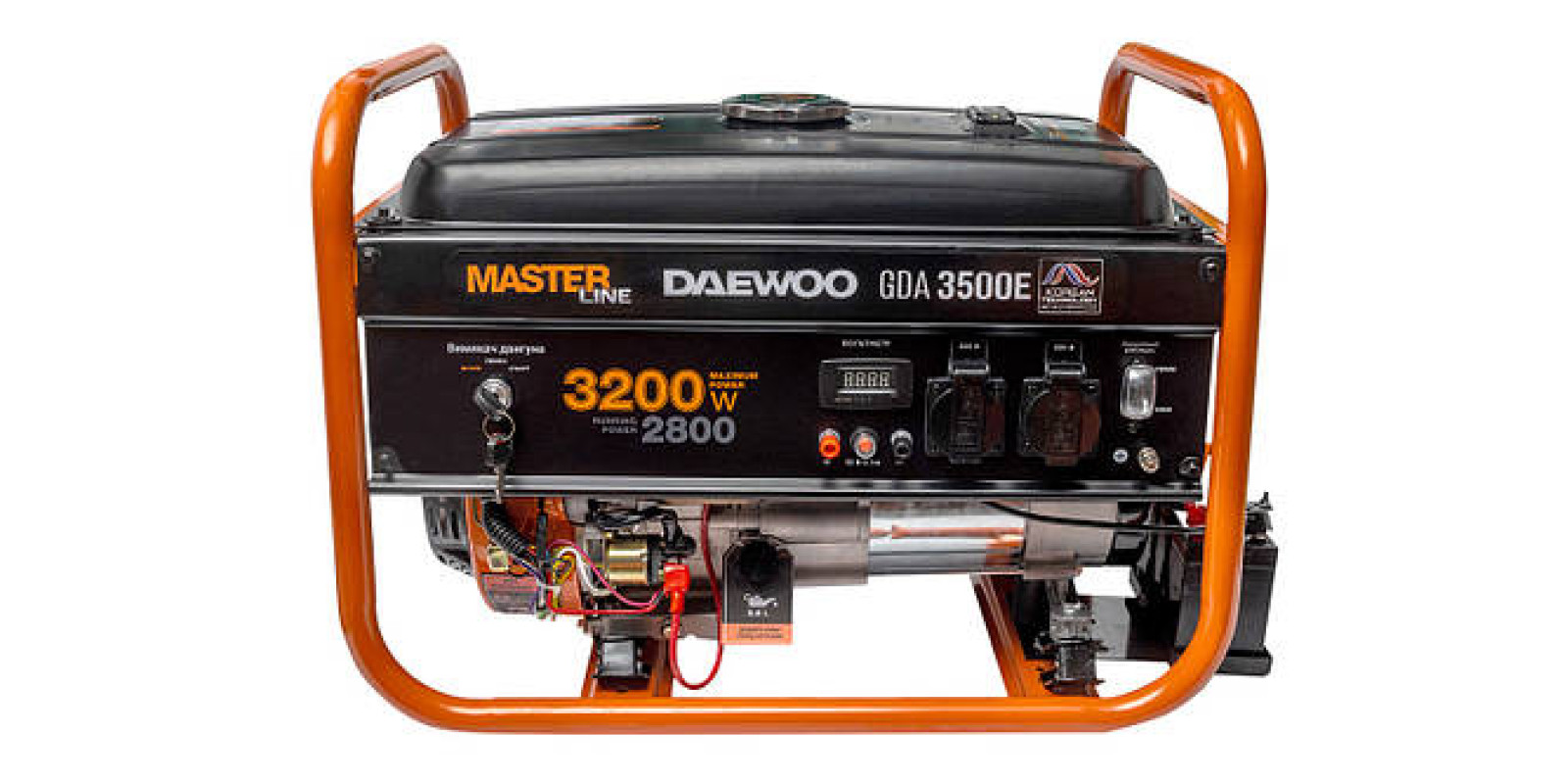 Генератор с электростартом Daewoo GDA 3500E (3,2 кВт)