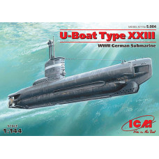 Сборная модель немецкой подводной лодки в масштабе 1/144 U-Boot type XXIII. ICM S004