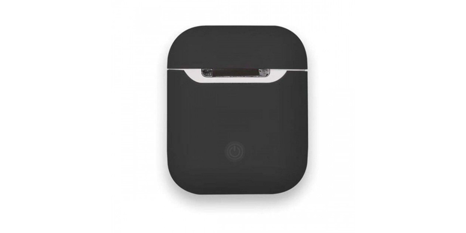Силіконовий чохол для навушників Apple AirPods 1/2 чорний (KG-1135)
