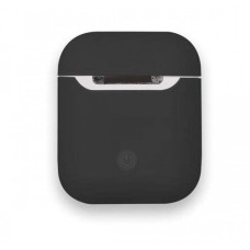 Силіконовий чохол для навушників Apple AirPods 1/2 чорний (KG-1135)