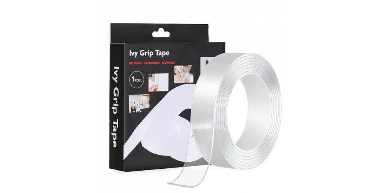 Многократная лента для крепления 3 м Ivy Grip Tape / Клейкая гелевая лента