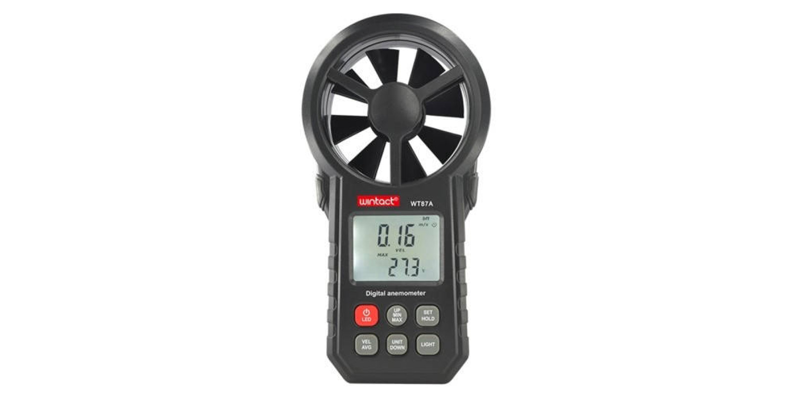 Анемометр крыльчатый (0,3~30 м/с) WINTACT WT87A (Китай)
