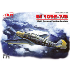 BF 109E-7/B. Збірна модель німецького істербителя-бомбардувальника у масштабі 1/72. ICM 72135