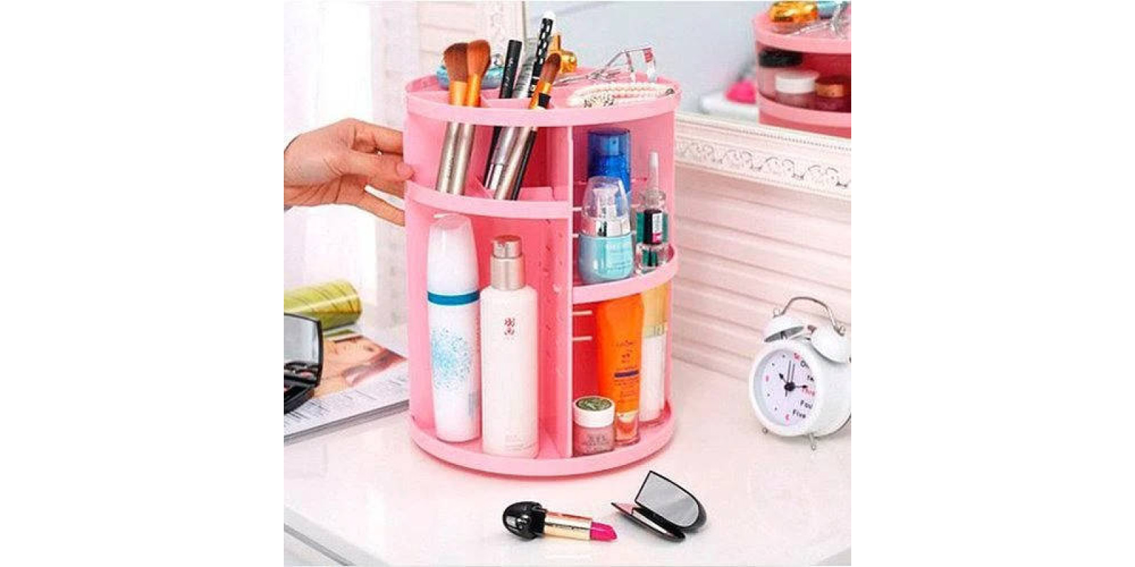 Органайзер для косметики 360 Rotation Cosmetic Box / Органайзер, що обертається.