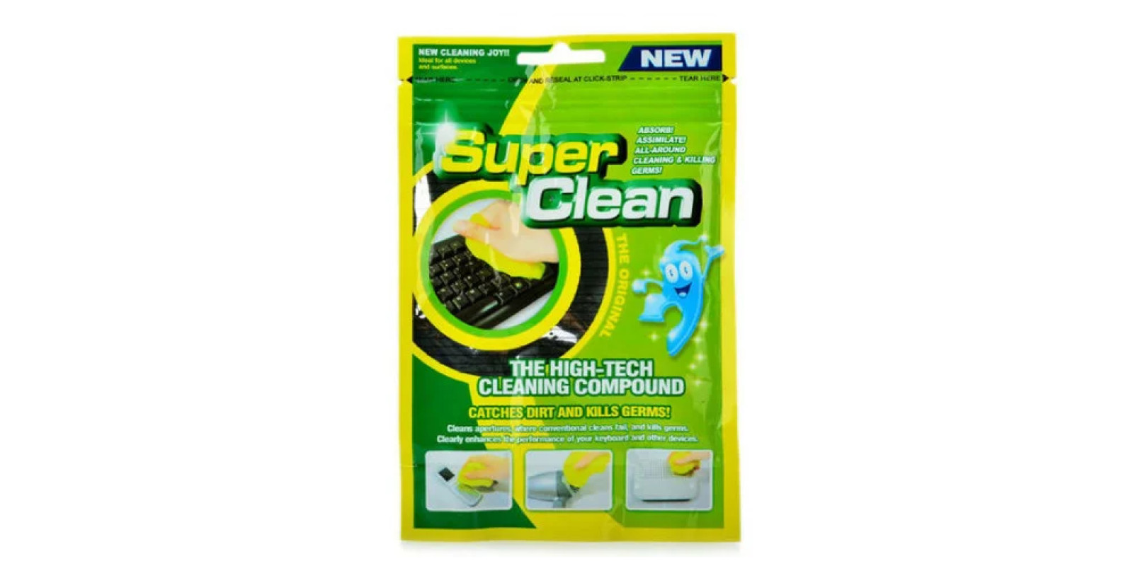 Гель для чистки клавиатуры Super Clean Зеленый (KG-2174)