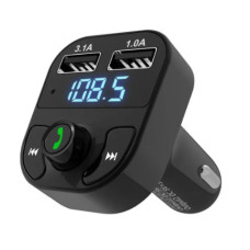 FM модулятор FM трансмітер CAR X8 з Bluetooth MP3 Чорний (KG-2232)