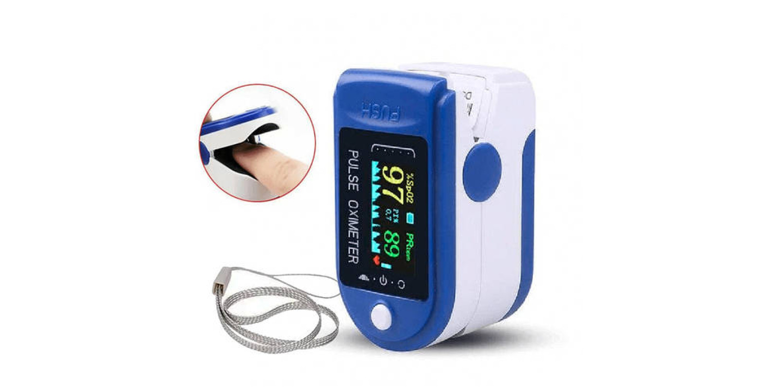 Пульсоксиметр безпровідний на палець Pulse Oximeter / Пульсометр оксиметр + Подарунок кріплення на руку Пульсоксиметр безпровідний на палець Pulse Oximeter / Пульсометр оксиметр + Подарунок кріплення на руку
