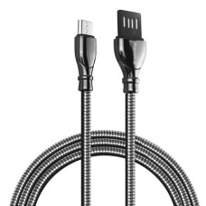 Кабель ColorWay USB to microUSB 2.4A 1m (CW-CBUM014-BK) Black