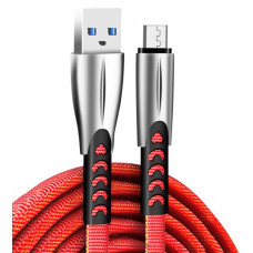 Кабель ColorWay USB to microUSB 2.4A 1m (CW-CBUM011-RD) Red