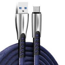 Кабель ColorWay USB для USB Type-C 2.4A 1m (CW-CBUC012-BL) Blue Кабель ColorWay USB для USB Type-C 2.4A 1m (CW-CBUC012-BL) Blue