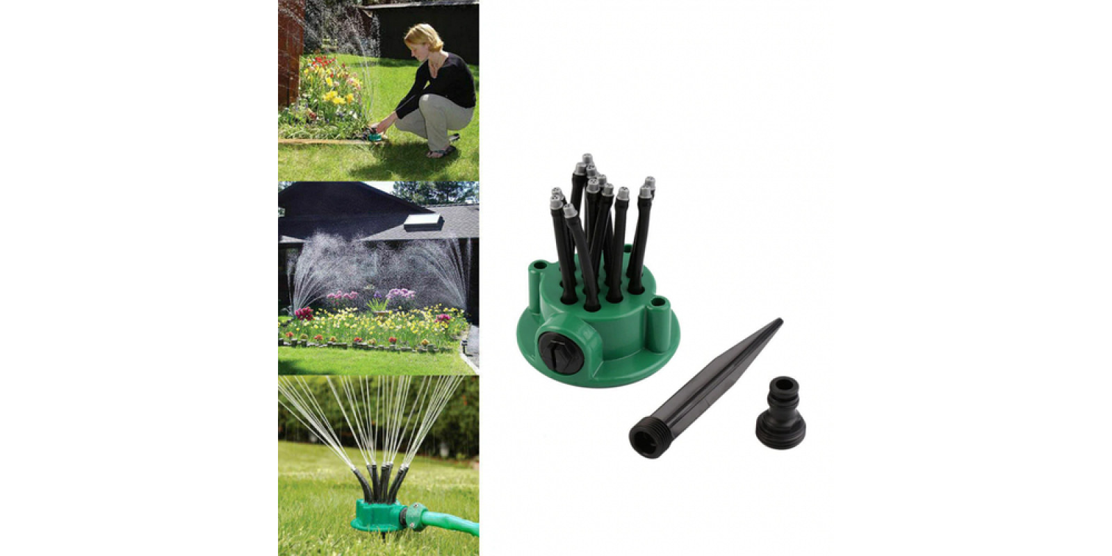 Ороситель насадка на шланг для полива 12в1 Multifunctional Sprinkler 360 degrees