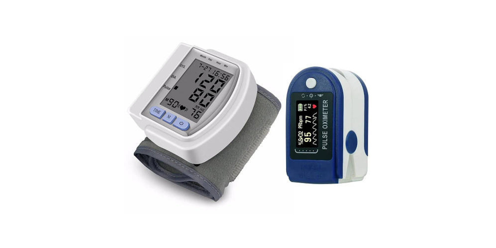 Автоматичний тонометр на зап'ясті Automatic Blood Pressure + Подарунок Пульсоксиметр