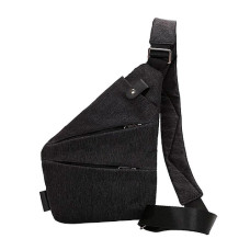 Чоловіча сумка через плече Cross Body 30х22х15 Сумка месенджер Чорна