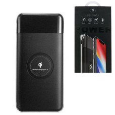 Мобільна зарядка Power Bank 25000 mАh з бездротовою зарядкою / Зовнішній акумулятор