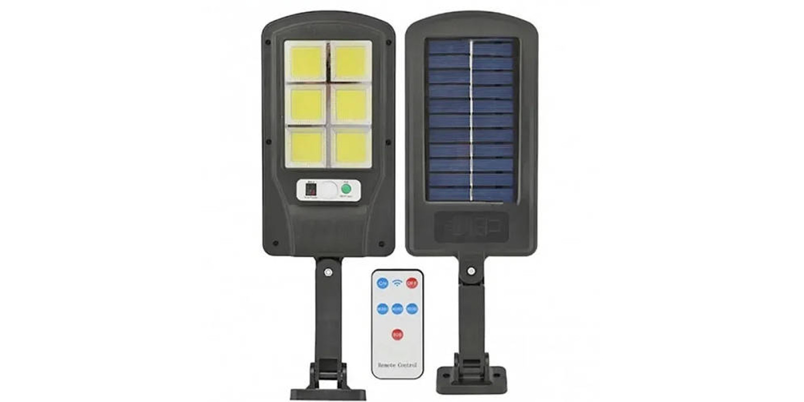 Вуличний ліхтар на стовп із пультом на сонячних батареях Solar Light BL BK120-6COB Вуличний ліхтар на стовп із пультом на сонячних батареях Solar Light BL BK120-6COB