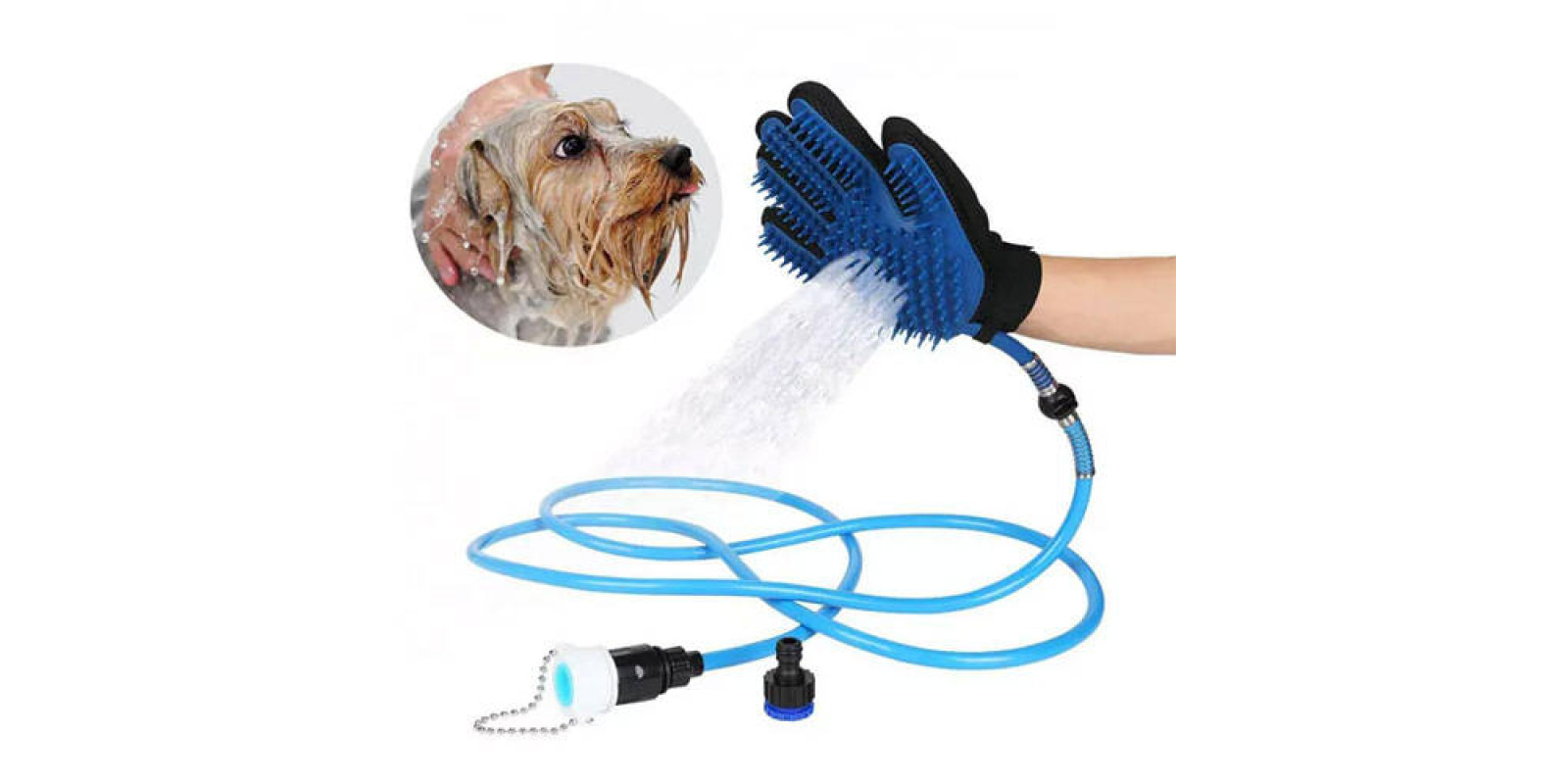 Рукавички для миття тварин Pet washer / Інструменти для грумінгу