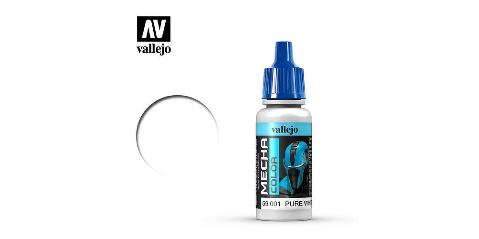 Чисто білий атласно-акрилова фарба для моделей 17 мл. VALLEJO Mecha Color 69001