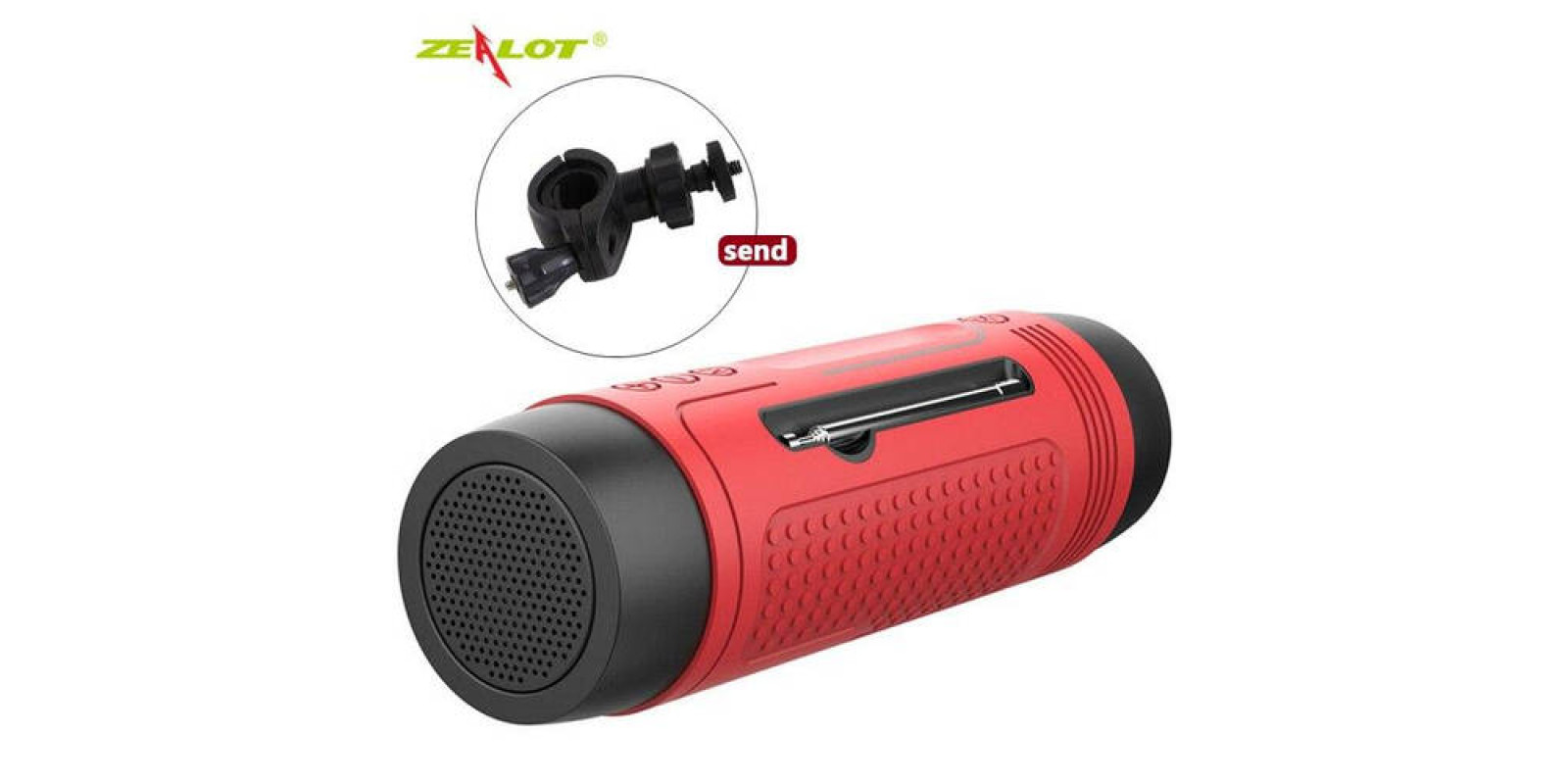 Беспроводная велосипедная bluetooth колонка Zealot A2 с вело креплением