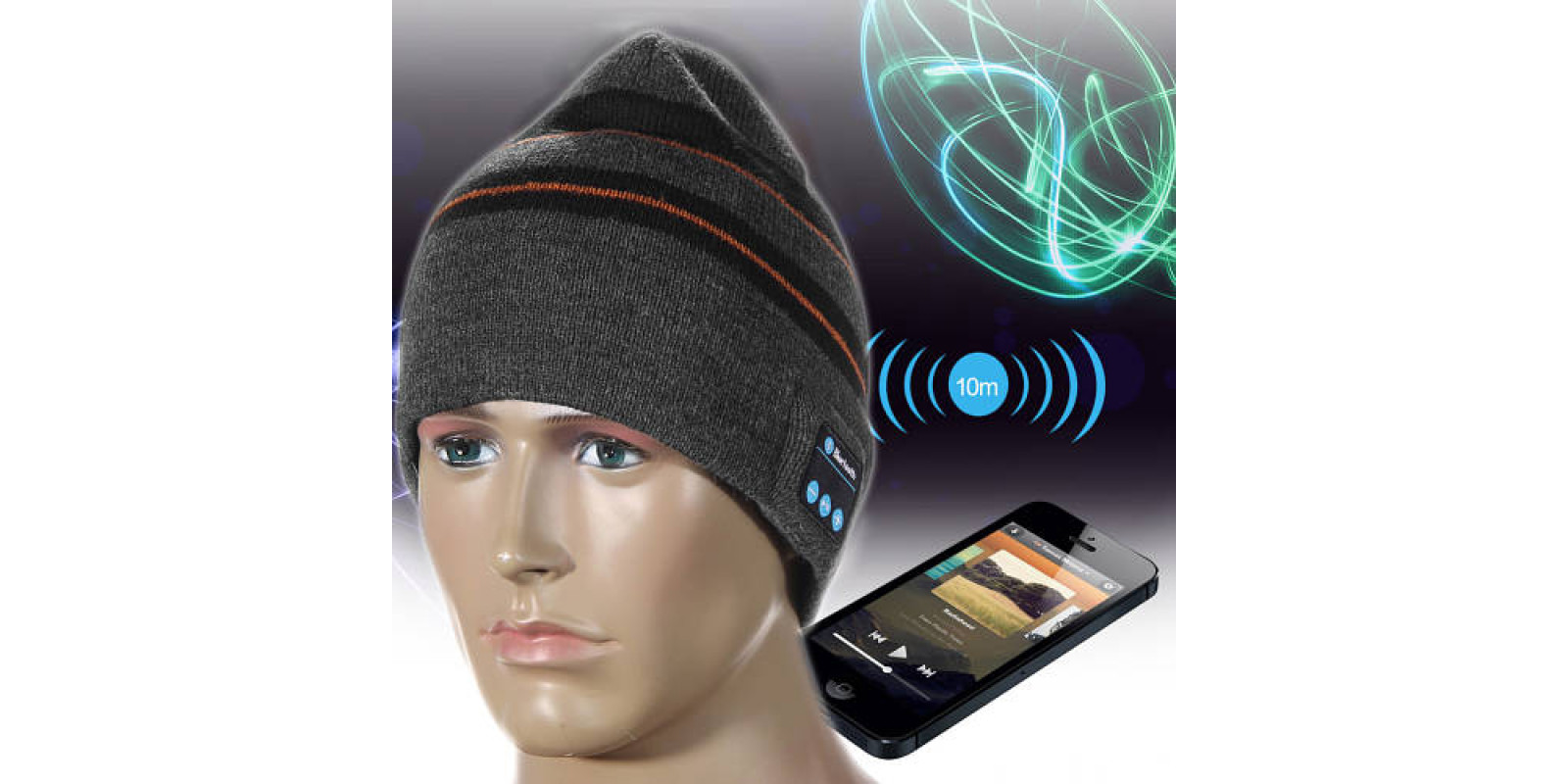 Шапка с bluetooth наушники-гарнитура