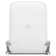 Бездротова зарядка Qi BASEUS Rib Horizontal and Vertical Holder Wireless Charger 15W White