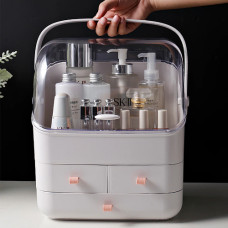 Органайзер для косметики Cosmetic Storage Box 3 секции Белый