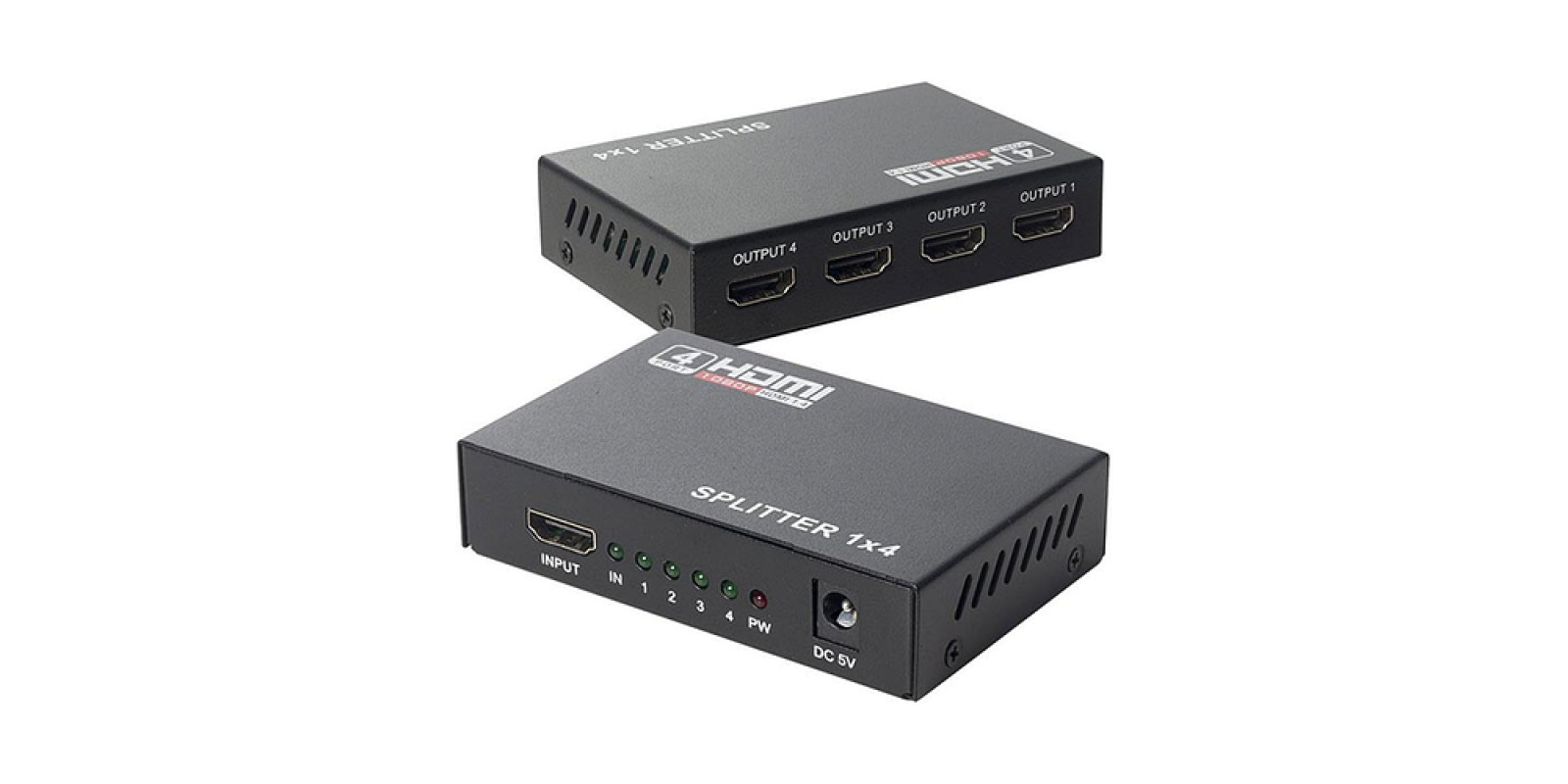 Спліттер телевізійний 4K HDMI 1x4 порту / HDMI розгалужувач Спліттер телевізійний 4K HDMI 1x4 порту / HDMI розгалужувач
