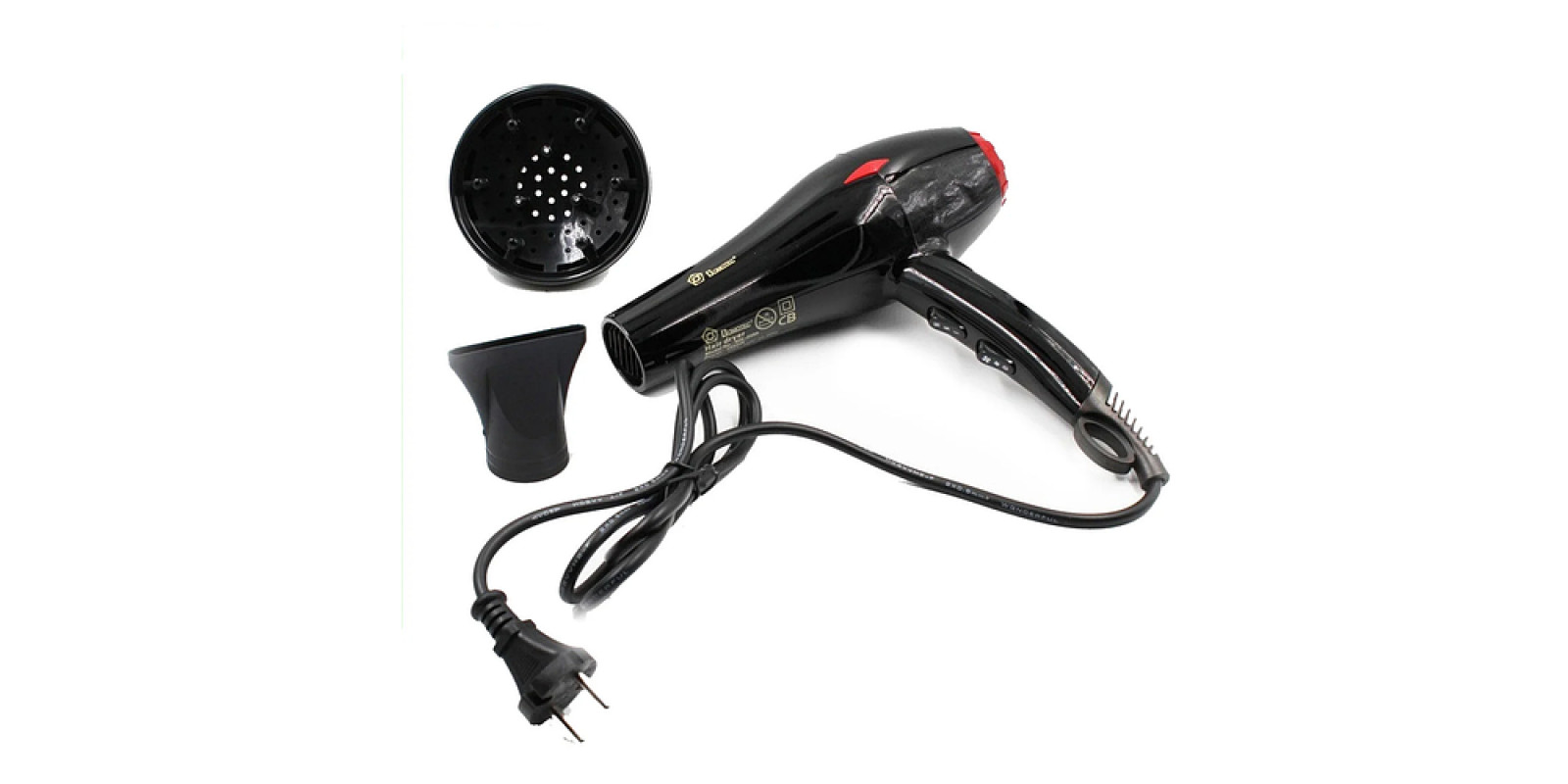 Мощный Фен MS 0390 с диффузором 2600W / Фен для укладки волос