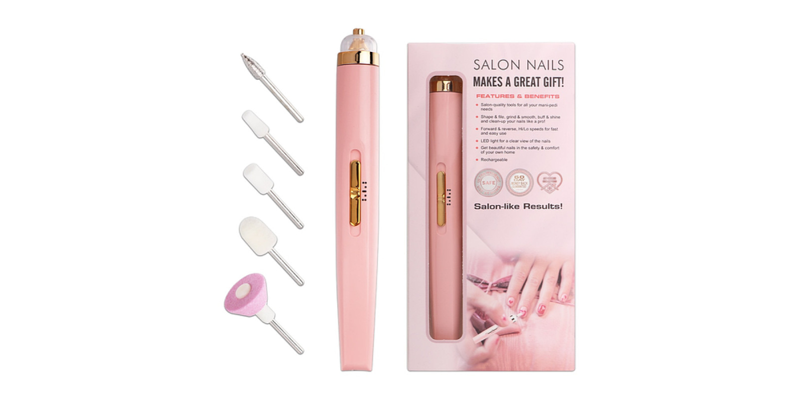 Фрезер - міні апарат для манікюру Flawless Salon Nails / Фрезер для манікюру та педикюру